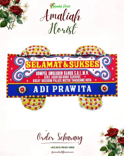 Karangan Bunga Ucapan Selamat 